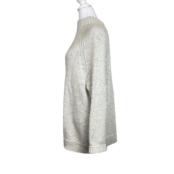 LA Hearts Tunic Cable Knit Oversized Sweater Pale Heather Gray Size S - Picture 3 of 8